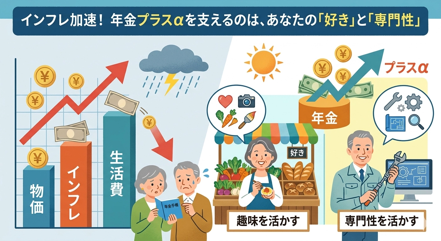 年金プラスαを支えるのは、あなたの「好き」と「専門性」