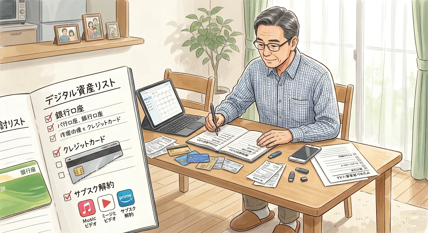 使わない口座・サブスクは解約！デジタル資産の賢い整理と共有術